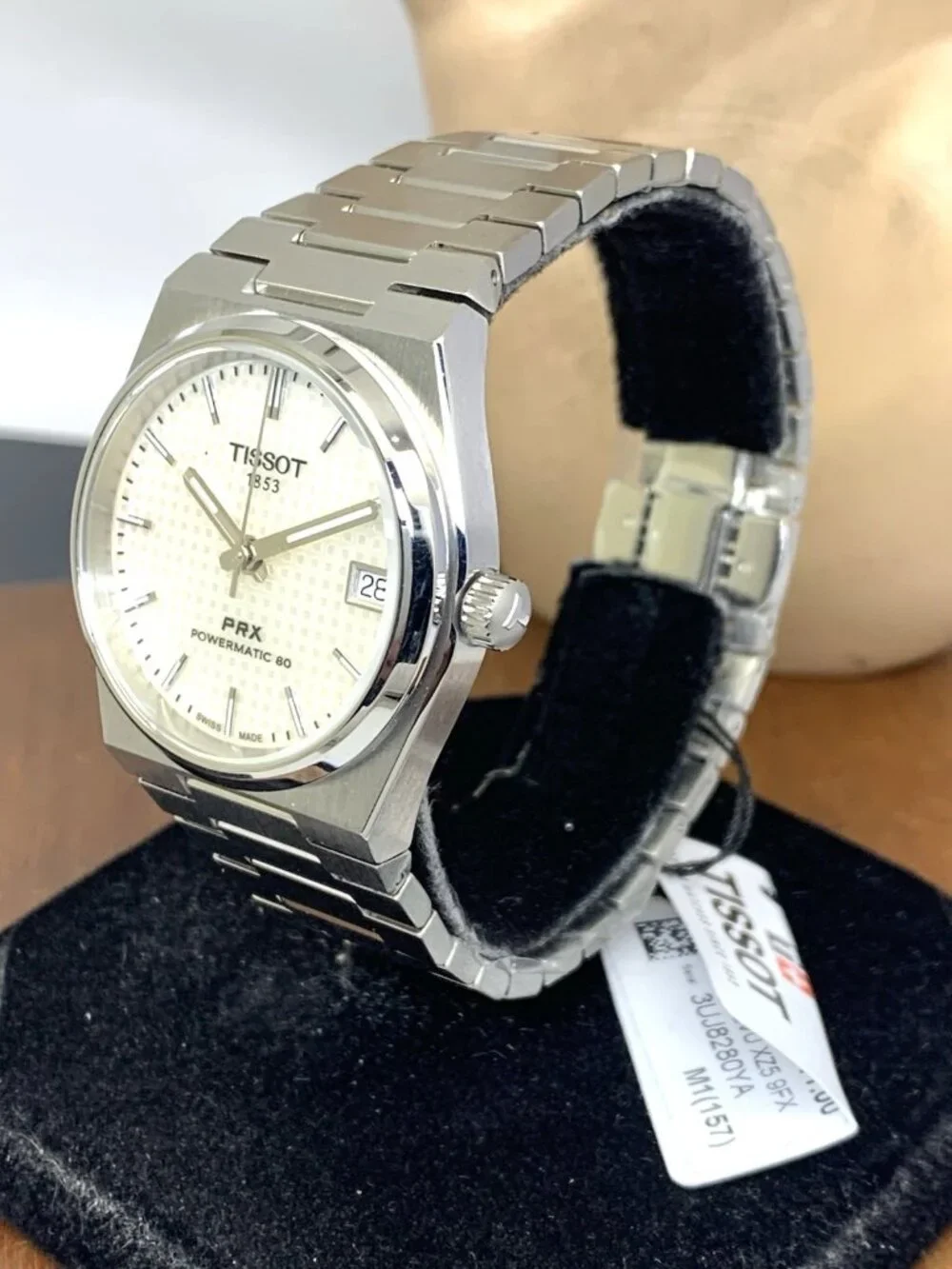 Tissot PRX Unisex Watch Swiss Automatic Mother of Pearl Dial 35mm T1372071111100